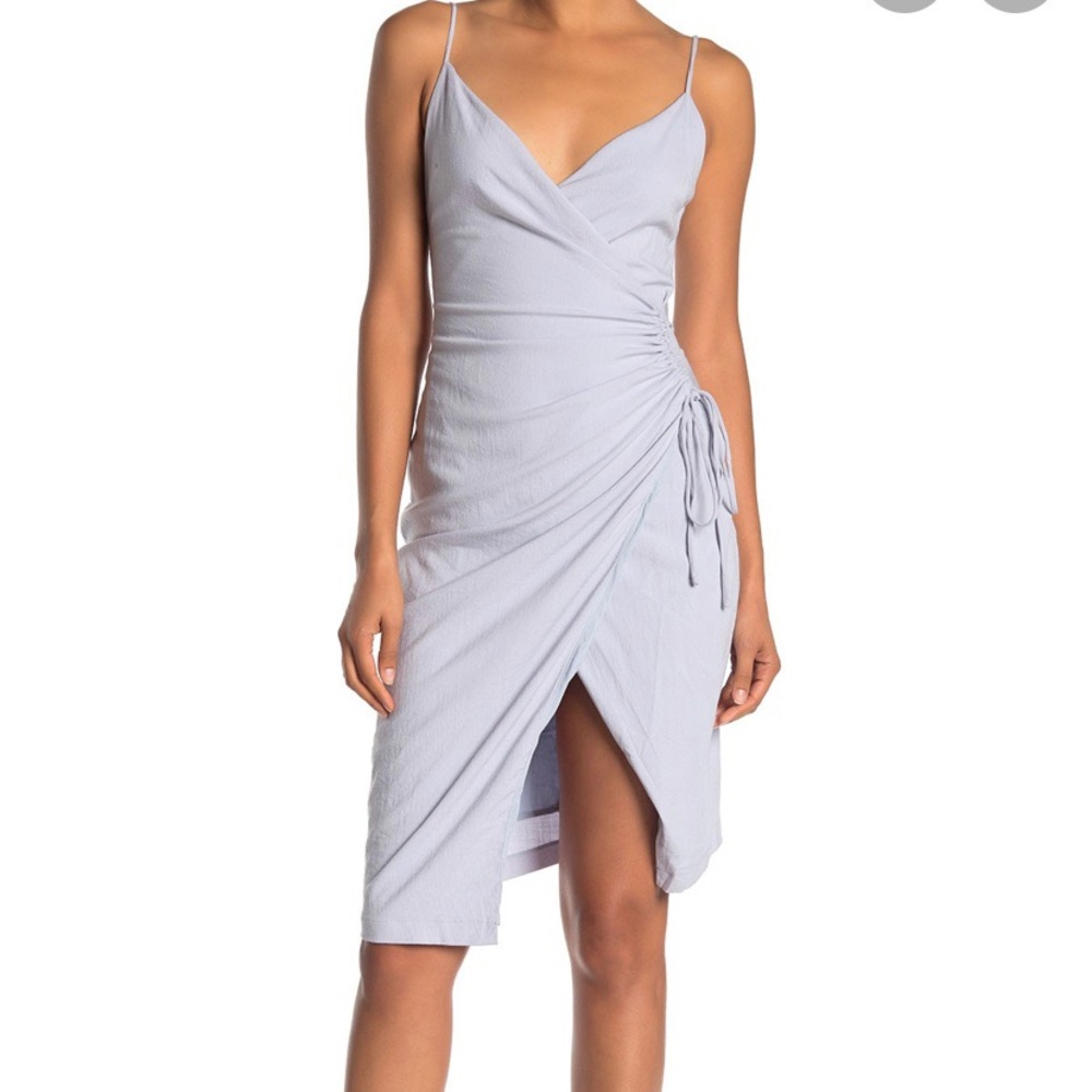 NWT 4SI3NNA Dusty Blue Aerin Dress